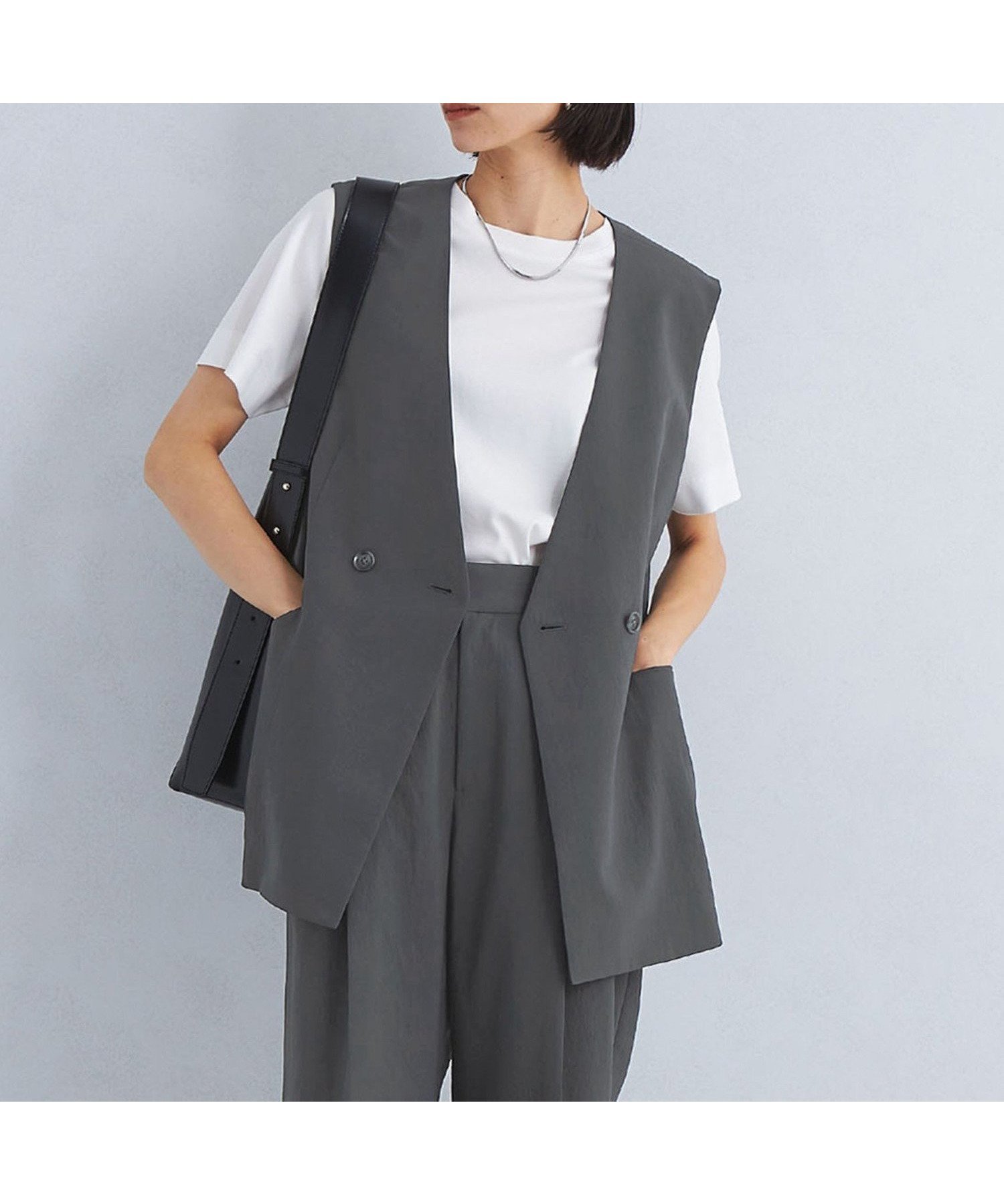 【その他のブランド/Other】のドライタッチ ミドル ジレ -マシンウォッシャブル- 人気、トレンドファッション・服の通販 founy(ファニー) 　ファッション　Fashion　レディースファッション　WOMEN　アウター　Coat Outerwear　トップス・カットソー　Tops/Tshirt　ベスト/ジレ　Gilets/Vests　おすすめ　Recommend　ミドル　Middle　ロング　Long　エレガント 上品　Elegant　ビジネス 仕事 通勤　Business　 other-1|ID: prp329100004566585 ipo3291000000032295517