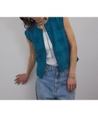【サロン アダム エ ロペ/SALON adam et rope'】の【WEB限定】3Dフラワーレースブラウス/ジレ セットアップ対応 ブルー系(45)|ID: prp329100004566606 ipo3291000000032295738