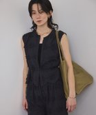 【サロン アダム エ ロペ/SALON adam et rope'】の【WEB限定】3Dフラワーレースブラウス/ジレ セットアップ対応 ブラック(01)|ID: prp329100004566606 ipo3291000000032295739