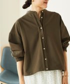 【ルクールブラン/le.coeur blanc】の《手洗い可能》ドロストTRネルシャツ ブラウン|ID: prp329100004566608 ipo3291000000032295745