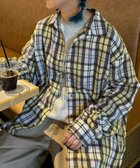 【チャオパニックティピー/CIAOPANIC TYPY】の【ユニセックス】バスケット編みメッシュチェックシャツ イエロー|ID: prp329100004566617 ipo3291000000032295829