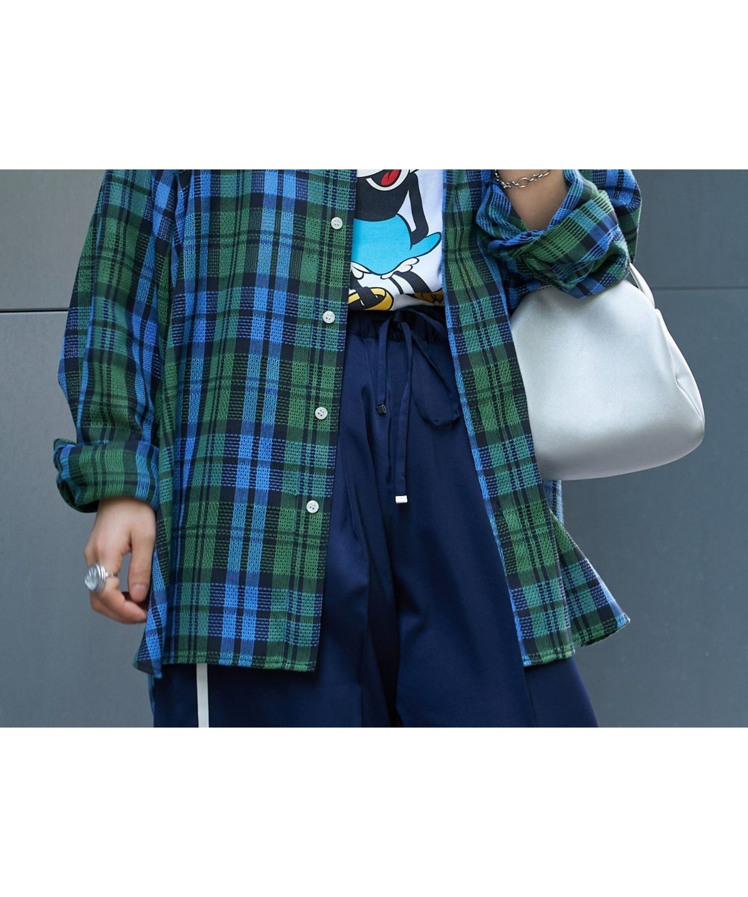 【チャオパニックティピー/CIAOPANIC TYPY】の【ユニセックス】バスケット編みメッシュチェックシャツ インテリア・キッズ・メンズ・レディースファッション・服の通販 founy(ファニー) 　ファッション　Fashion　レディースファッション　WOMEN　トップス・カットソー　Tops/Tshirt　シャツ/ブラウス　Shirts/Blouses　おすすめ　Recommend　インナー　Inner　クラシック　Classic　ショーツ　Shorts　チェック　Check　トレンド　Trend　ノースリーブ　No Sleeve　バスケット　Basket　ボーダー　Border　メッシュ　Mesh　ロング　Long　ワイド　Wide　羽織　Haori　グリーン|ID: prp329100004566617 ipo3291000000032295830