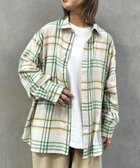 【チャオパニックティピー/CIAOPANIC TYPY】の【ユニセックス】バスケット編みメッシュチェックシャツ グリーンその他1|ID: prp329100004566617 ipo3291000000032295831