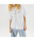 【メゾンスペシャル/MAISON SPECIAL】のGlitter Tulle Oversized T-shirt WHT|ID: prp329100004566619 ipo3291000000032295857