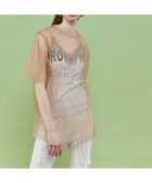 【メゾンスペシャル/MAISON SPECIAL】のGlitter Tulle Oversized T-shirt BGE|ID: prp329100004566619 ipo3291000000032295859