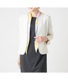 【ニューヨーカー/NEWYORKER】のポリエステルブッチャー ノーカラー1釦ジャケット 人気、トレンドファッション・服の通販 founy(ファニー) ファッション Fashion レディースファッション WOMEN アウター Coat Outerwear ジャケット Jackets 春 Spring コンパクト Compact シェイプ Shape シンプル Simple ジャケット Jacket ストレッチ Stretch ポケット Pocket ミックス Mix S/S・春夏 Ss・Spring/Summer 夏 Summer セレモニー Ceremony ビジネス 仕事 通勤 Business thumbnail アイボリー|ID: prp329100004566620 ipo3291000000032295858