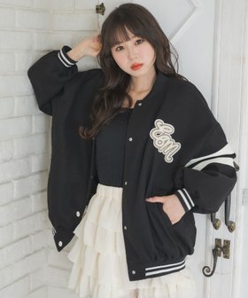 【レトロガール/RETRO GIRL】の袖ラインワッペンBZ 人気、トレンドファッション・服の通販 founy(ファニー) ファッション Fashion レディースファッション WOMEN トップス・カットソー Tops/Tshirt ジャケット Jacket ブルゾン Blouson ボトム Bottom 春 Spring 羽織 Haori |ID:prp329100004566622