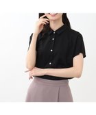 【リフレクト/Reflect】の【SALE/接触冷感/マシンウォッシュ/二の腕カバー】フレンチスリーブブラウス ブラック|ID: prp329100004566625 ipo3291000000032295880