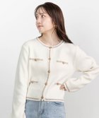 【ランダ/RANDA】のジャケットライクカーディガン 人気、トレンドファッション・服の通販 founy(ファニー) ファッション Fashion レディースファッション WOMEN クラシカル Classical シンプル Simple ジャケット Jacket ダウン Down メタル Metal thumbnail WHITE|ID: prp329100004566630 ipo3291000000032295911