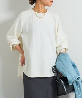 【アンディコール/un dix cors】の《楽ちんキレイ見え》ラウンドヘムシンプルロングプルオーバー 人気、トレンドファッション・服の通販 founy(ファニー) ファッション Fashion レディースファッション WOMEN トップス・カットソー Tops/Tshirt プルオーバー Pullover ウェーブ Wave 秋 Autumn/Fall サテン Satin シンプル Simple ストレート Straight 定番 Standard ベーシック Basic ポケット Pocket ロング Long 楽ちん Easy おすすめ Recommend |ID:prp329100004566644