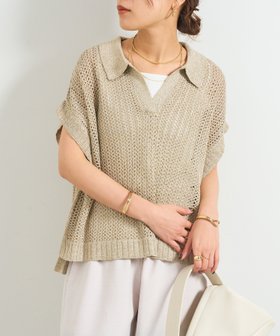 【アンディコール/un dix cors】のグリッターポロニットベスト 人気、トレンドファッション・服の通販 founy(ファニー) ファッション Fashion レディースファッション WOMEN アウター Coat Outerwear トップス・カットソー Tops/Tshirt ニット Knit Tops ベスト/ジレ Gilets/Vests ウェーブ Wave コンパクト Compact ストレート Straight スリーブ Sleeve バランス Balance フレンチ French ベスト Vest ポケット Pocket おすすめ Recommend |ID:prp329100004566646