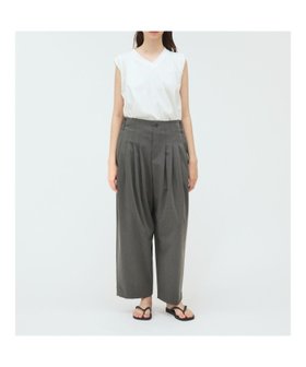 【マーコート/MARcourt】のmizuiro ind ハイウエストタックパンツ 人気、トレンドファッション・服の通販 founy(ファニー) ファッション Fashion レディースファッション Fashion for Women パンツ Pants & Trousers なめらか Smooth, Silky Texture ギャザー Gathered, Ruffled ストレッチ Stretch, Stretchy Fabric ポケット Pocket, Pocket Detail ルーズ Loose, Oversized ワイド Wide, Wide Fit 夏 Summer 無地 Plain, Solid Color |ID:prp329100004566664