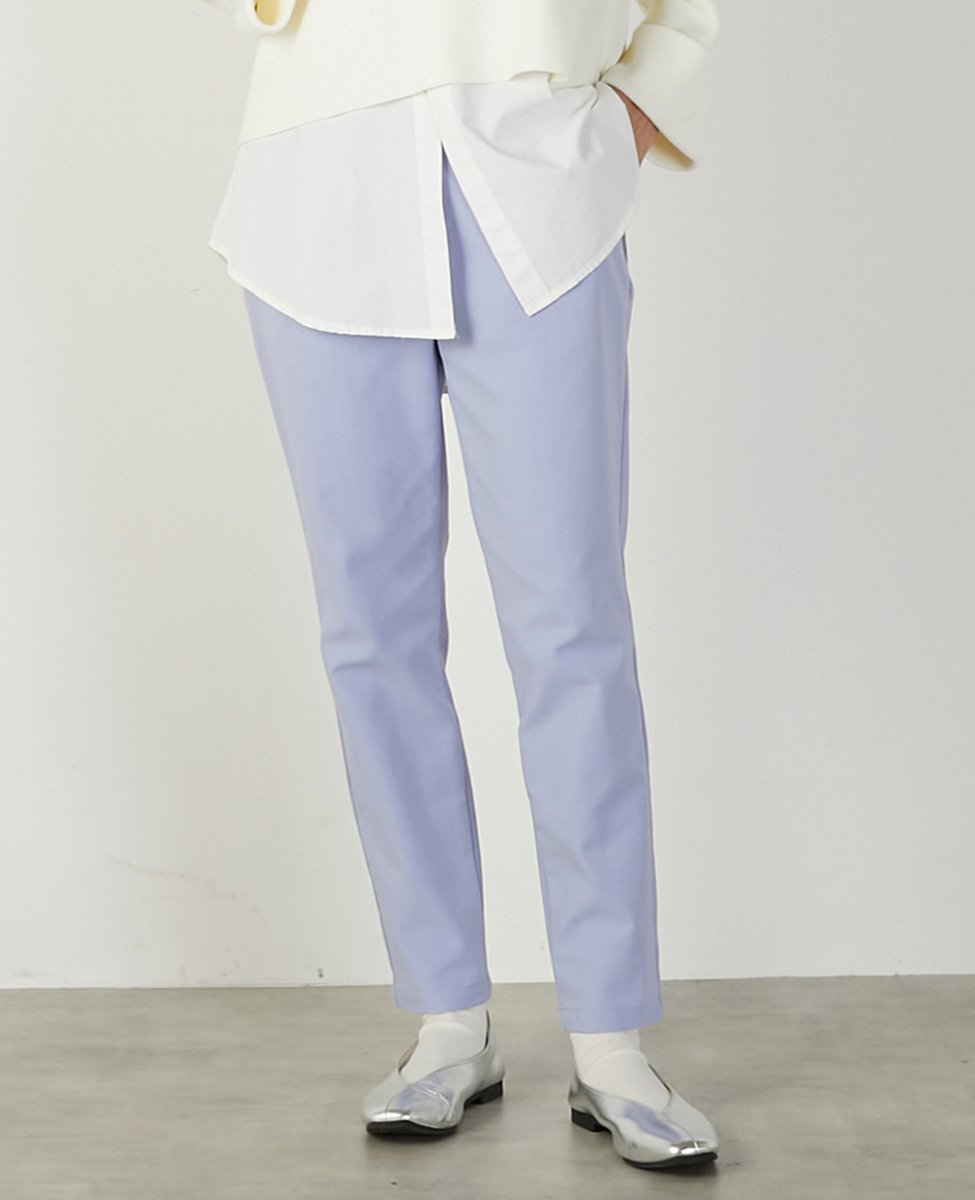 【メルローズ クレール/MELROSE claire】の《定番》ストレッチスリムテーパードパンツ(一部WEB限定カラー ) インテリア・キッズ・メンズ・レディースファッション・服の通販 founy(ファニー) 　ファッション　Fashion　レディースファッション　WOMEN　パンツ　Pants　ストレッチ　Stretch　スリム　Slim　ポケット　Pocket　定番　Standard　春　Spring　ライラック|ID: prp329100004566811 ipo3291000000032298272