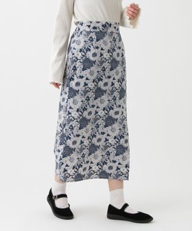 【アフタヌーンティー リビング/Afternoon Tea LIVING】のIラインスカート/リバティプリント 人気、トレンドファッション・服の通販 founy(ファニー) ファッション Fashion レディースファッション WOMEN スカート Skirt おすすめ Recommend フロント Front ブロード Broad モチーフ Motif 別注 Special Order |ID:prp329100004566812