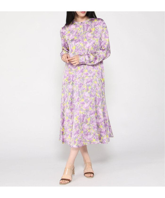 【スリーフォータイム/Three Four Time】のThree Four Time/フラワープリントワンピース インテリア・キッズ・メンズ・レディースファッション・服の通販 founy(ファニー) https://founy.com/ ファッション Fashion レディースファッション WOMEN ワンピース Dress フラワー Flower フレア Flare プリント Print リラックス Relax |ID: prp329100004566820 ipo3291000000032298438