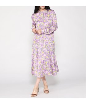 【スリーフォータイム/Three Four Time】のThree Four Time/フラワープリントワンピース 人気、トレンドファッション・服の通販 founy(ファニー) ファッション Fashion レディースファッション WOMEN ワンピース Dress フラワー Flower フレア Flare プリント Print リラックス Relax |ID:prp329100004566820