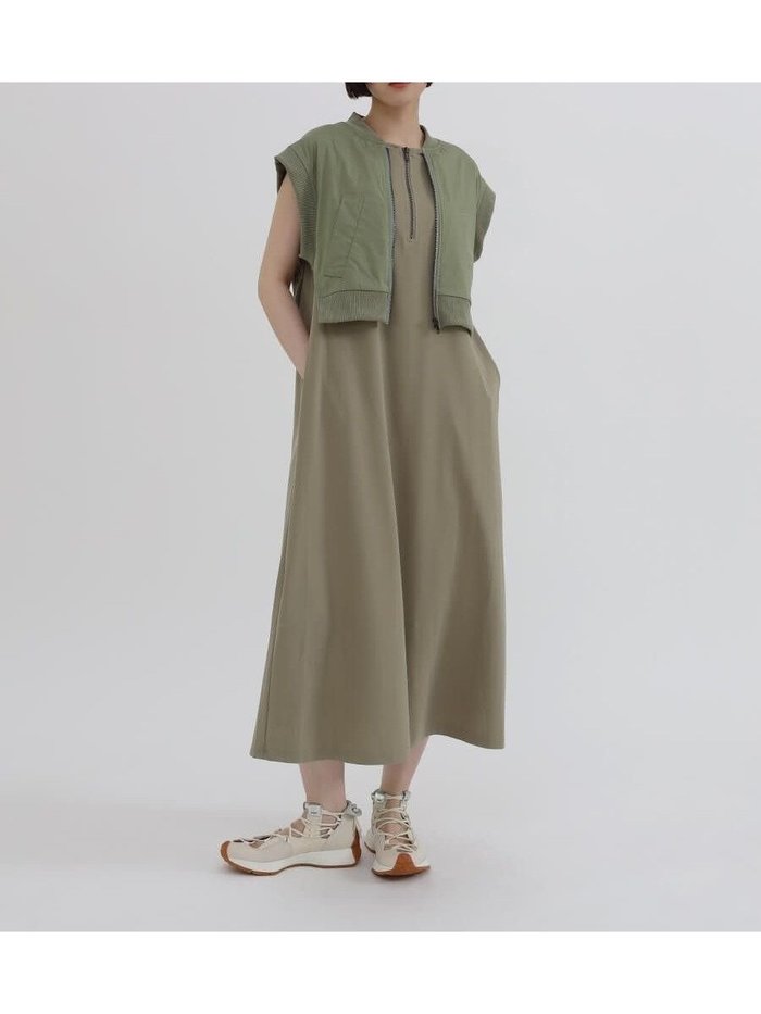 【ラシュッド/LASUD】のベストレイヤードカットワンピース インテリア・キッズ・メンズ・レディースファッション・服の通販 founy(ファニー) https://founy.com/ ファッション Fashion レディースファッション Fashion for Women アウター Coat / Outerwear Collection ベスト Vest, Waistcoat 夏 Summer |ID: prp329100004566844 ipo3291000000032721940