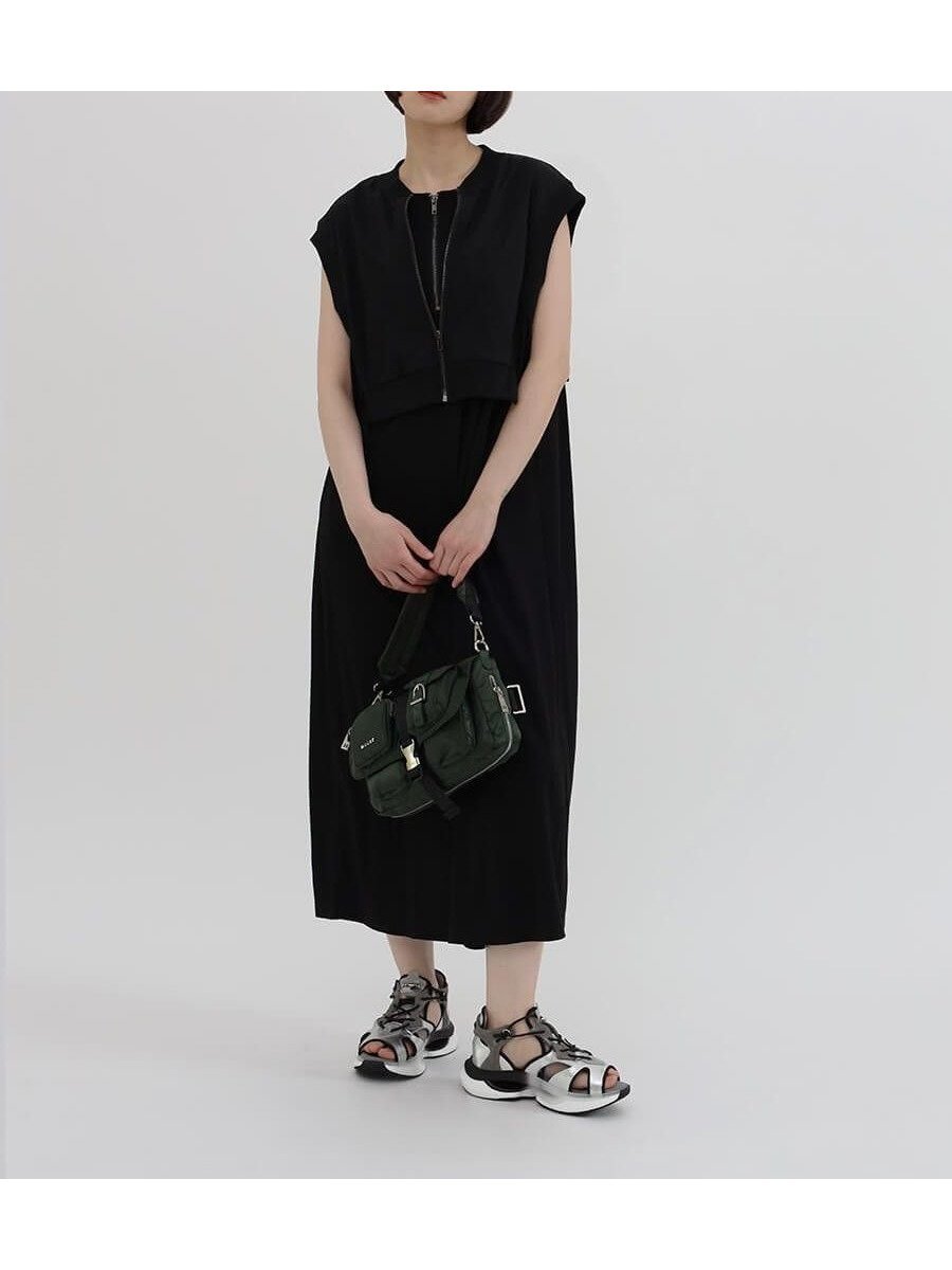 【ラシュッド/LASUD】のベストレイヤードカットワンピース インテリア・キッズ・メンズ・レディースファッション・服の通販 founy(ファニー) 　ファッション　Fashion　レディースファッション　Fashion for Women　アウター　Coat / Outerwear Collection　ベスト　Vest, Waistcoat　夏　Summer　ブラック|ID: prp329100004566844 ipo3291000000032721943