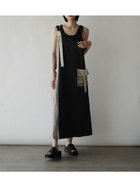 【ラシュッド/LASUD】の配色ドッキングアシメジャンパースカート 人気、トレンドファッション・服の通販 founy(ファニー) ファッション Fashion レディースファッション Ladies' Fashion Online スカート Skirt インナー Inner サテン Satin シンプル Simple スリット Slit ドッキング Docking フロント Front ポケット Pocket thumbnail ブラック|ID: prp329100004566850 ipo3291000000032665901