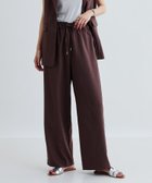 【インディヴィ/INDIVI】の【接触冷感/セットアップ対応】リネンライクイージーパンツ【カセット服/通勤・オフィス】 ブラウン|ID: prp329100004566856 ipo3291000000032652149