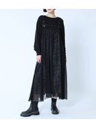 【ラシュッド/LASUD】のシアーレイヤードゼブラ柄ジャンパースカート ブラック|ID: prp329100004566881 ipo3291000000032723187