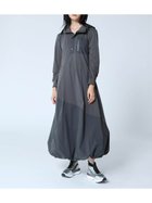 【ラシュッド/LASUD】のバルーンシルエットロングワンピース チャコールグレー|ID: prp329100004566883 ipo3291000000032723237