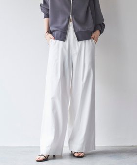 【ドゥ アルシーヴ/Doux archives】のタックワイドパンツ 人気、トレンドファッション・服の通販 founy(ファニー) ファッション Fashion レディースファッション WOMEN パンツ Pants フロント Front ワイド Wide |ID:prp329100004566888