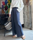 【ドゥ アルシーヴ/Doux archives】のタックワイドパンツ 人気、トレンドファッション・服の通販 founy(ファニー) ファッション Fashion レディースファッション WOMEN パンツ Pants フロント Front ワイド Wide thumbnail NAVY|ID: prp329100004566888 ipo3291000000032299053