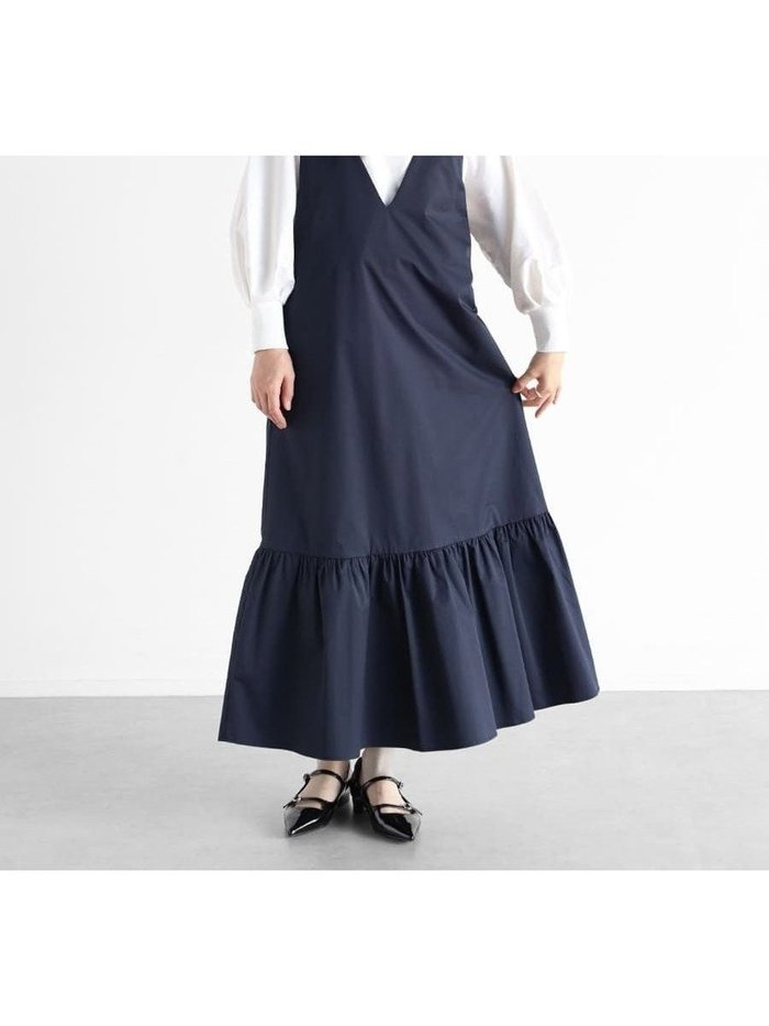 【ヴァン/Vin】のギャザーヘムジャンパースカート インテリア・キッズ・メンズ・レディースファッション・服の通販 founy(ファニー) https://founy.com/ ファッション Fashion レディースファッション Fashion for Women スカート Skirts ポケット Pocket, Pocket Detail リラックス Relax, Relaxed Fit |ID: prp329100004566904 ipo3291000000033271301