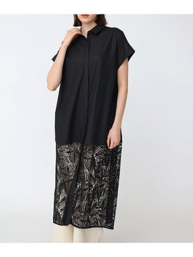 【ラシュッド/LASUD】のレースドッキングロングシャツ 人気、トレンドファッション・服の通販 founy(ファニー) ファッション Fashion レディースファッション Fashion for Women トップス・カットソー Cut & Sew Tops シャツ・ブラウス・オフィスカジュアル Elegant Blouses & Button-Ups 春 Spring コラボ Collaboration, Collab ストレッチ Stretch, Stretchy Fabric ストレート Straight, Straight Cut ダブル Double, Double-Breasted バランス Balance, Style Balance 羽織 Haori, Light Jacket レーシー Lacy, Lace-Like レース Lace, Lace Fabric ロング Long, Long-Length ワイド Wide, Wide Fit S/S・春夏 SS, Spring/Summer, Warm Season 夏 Summer エレガント 上品 Elegant |ID:prp329100004566906