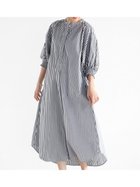 【ヴァン/Vin】のストライプロングシャツワンピース ブラック|ID: prp329100004566915 ipo3291000000032723030