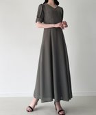 【ジュノア/JUNOAH】のバックレースアップセミフレアワンピース(薄手ジョーゼット生地) 人気、トレンドファッション・服の通販 founy(ファニー) ファッション Fashion レディースファッション Fashion for Women ワンピース Dresses ジョーゼット Georgette, Semi-Sheer Fabric thumbnail チャコール|ID: prp329100004566936 ipo3291000000033647367