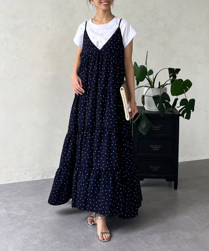 【シェトワ/Chez toi】のドットキャミワンピース インテリア・キッズ・メンズ・レディースファッション・服の通販 founy(ファニー) https://founy.com/ ファッション Fashion レディースファッション Fashion for Women ワンピース Dresses キャミソールワンピース Camisole Dresses カーディガン Cardigan, Knitwear キャミワンピース Cami Dress, Slip Dress ギャザー Gathered, Ruffled 巾着 Drawstring Bag, Kinchaku ショルダー Shoulder, Shoulder Strap シンプル Simple, Minimal ドット Polka Dot, Dot Pattern リブニット Rib Knit, Ribbed Knit リラックス Relax, Relaxed Fit ロング Long, Long-Length プチプライス・低価格 Affordable / Budget Price おすすめ Recommended / Our Picks |ID: prp329100004566939 ipo3291000000032736185