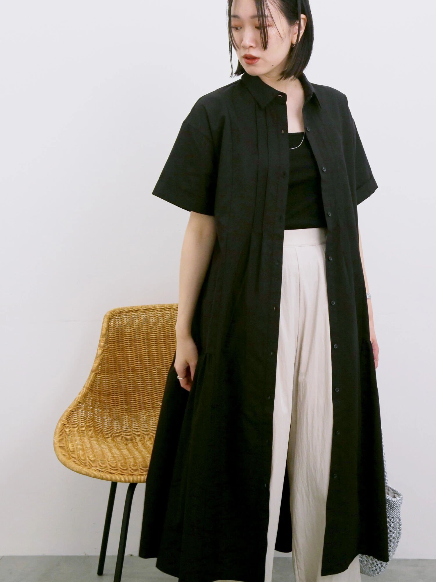【サマンサモスモス/Samansa Mos2】の◎サイドギャザーシャツワンピース 人気、トレンドファッション・服の通販 founy(ファニー) 　ファッション　Fashion　レディースファッション　Ladies' Fashion Online　ワンピース　Dress　シャツワンピース　Shirt Dresses　ギャザー　Gather　シンプル　Simple　 other-1|ID: prp329100004566940 ipo3291000000032676763