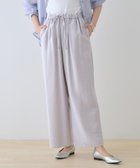 【インディヴィ/INDIVI】の【洗える/UVケア/SETUP可能】ドロストワイドパンツ ライトグレー|ID: prp329100004566947 ipo3291000000032692818