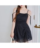 【ナイスクラップ/NICE CLAUP】の肩リボンドロストチュニック 人気、トレンドファッション・服の通販 founy(ファニー) ファッション Fashion レディースファッション WOMEN トップス・カットソー Tops/Tshirt thumbnail ドット|ID: prp329100004566952 ipo3291000000032299532