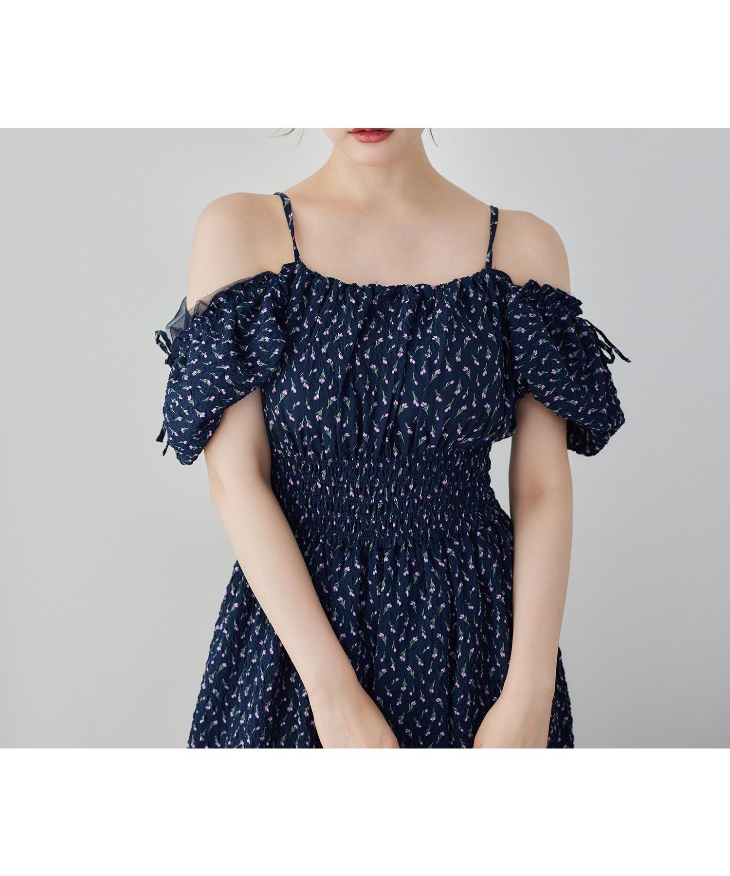 【ナイスクラップ/NICE CLAUP】の半袖シャーリングワンピ インテリア・キッズ・メンズ・レディースファッション・服の通販 founy(ファニー) 　ファッション　Fashion　レディースファッション　WOMEN　ワンピース　Dress　半袖　Short Sleeve　ブラック系その他|ID: prp329100004566955 ipo3291000000032299564