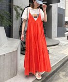 【チャオパニックティピー/CIAOPANIC TYPY】の【India】シリコンウォッシュ2WAYティアードキャミワンピ レッド|ID: prp329100004566962 ipo3291000000032299630
