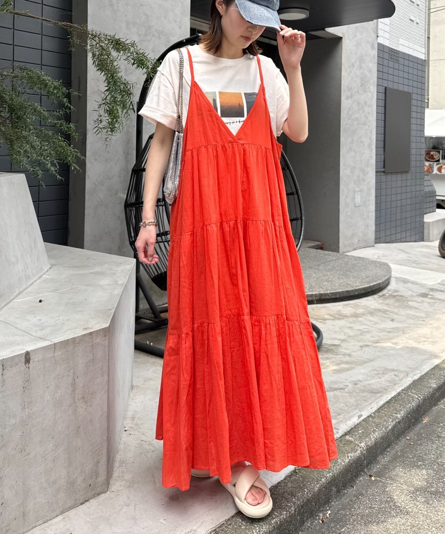 【チャオパニックティピー/CIAOPANIC TYPY】の【India】シリコンウォッシュ2WAYティアードキャミワンピ インテリア・キッズ・メンズ・レディースファッション・服の通販 founy(ファニー) 　ファッション　Fashion　レディースファッション　WOMEN　ワンピース　Dress　キャミワンピース　No Sleeve Dresses　インド　India　インナー　Inner　シンプル　Simple　タンク　Tank　デニム　Denim　トレンド　Trend　人気　Popularity　おすすめ　Recommend　レッド|ID: prp329100004566962 ipo3291000000032299630