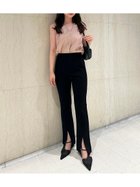 【フレイ アイディー/FRAY I.D】のストレッチフレアパンツ 人気、トレンドファッション・服の通販 founy(ファニー) ファッション Fashion レディースファッション WOMEN パンツ Pants シンプル Simple ストレッチ Stretch スリット Slit センター Center フロント Front ベーシック Basic thumbnail BLK[009]|ID: prp329100004566965 ipo3291000000032488376