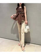 【フレイ アイディー/FRAY I.D】のストレッチフレアパンツ 人気、トレンドファッション・服の通販 founy(ファニー) ファッション Fashion レディースファッション WOMEN パンツ Pants シンプル Simple ストレッチ Stretch スリット Slit センター Center フロント Front ベーシック Basic thumbnail BEG[037]|ID: prp329100004566965 ipo3291000000032488380