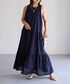 【リベリー/Riberry】のアメスリティアードワンピース/綿100%ワンピース 人気、トレンドファッション・服の通販 founy(ファニー) ファッション Fashion レディースファッション Fashion for Women ワンピース Dresses おすすめ Recommended / Our Picks アクセサリー Fashion Accessories シューズ Shoes, Footwear ダウン Down, Puffer ノースリーブ Sleeveless, No-Sleeve ペチコート Petticoat, Underskirt 夏 Summer 定番 Standard, Basic Item 春 Spring S/S・春夏 SS, Spring/Summer, Warm Season thumbnail ネイビー|ID: prp329100004566966 ipo3291000000033568261