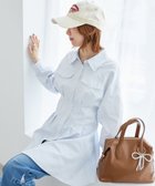 【マジェスティック レゴン/MAJESTIC LEGON】のバックレースアップミニシャツワンピ 人気、トレンドファッション・服の通販 founy(ファニー) ファッション Fashion レディースファッション WOMEN ワンピース Dress シャツワンピース Shirt Dresses おすすめ Recommend シャツワンピ Shirt Dress ショート Short ダウン Down フェイク Fake フェミニン Feminine フラップ Flap フレア Flare レース Race 再入荷 Restock/Back In Stock/Re Arrival thumbnail ブルー柄|ID: prp329100004566983 ipo3291000000032299778