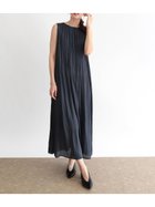 【ラシュッド/LASUD】のプリーツデザインロングワンピース グレー|ID: prp329100004566990 ipo3291000000032299854