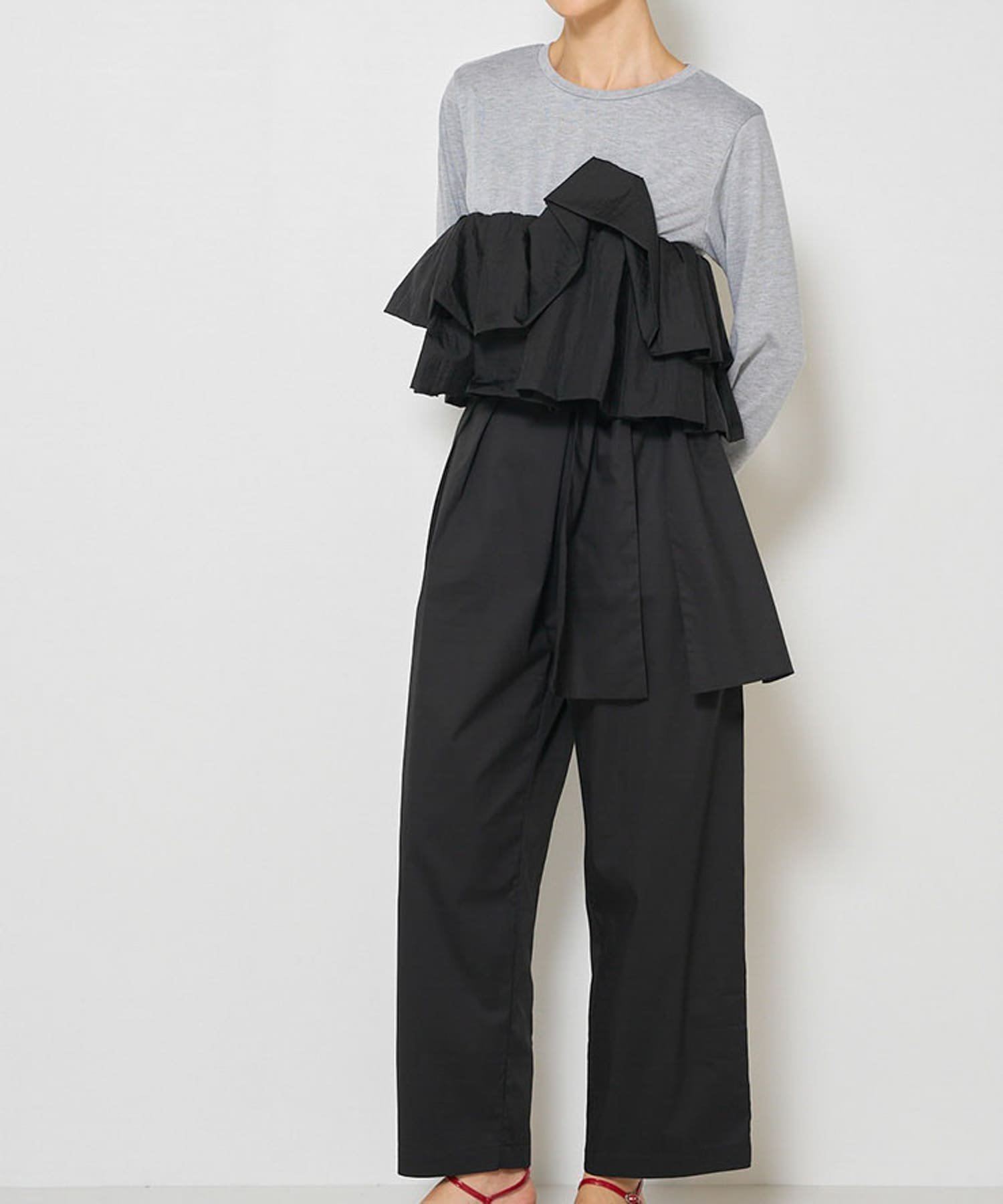 【アーバンリサーチ ロッソ/URBAN RESEARCH ROSSO】のMewl フリルビスチェドッキングTOPS インテリア・キッズ・メンズ・レディースファッション・服の通販 founy(ファニー) 　ファッション　Fashion　レディースファッション　WOMEN　トップス・カットソー　Tops/Tshirt　ビスチェ　Bustier　2025年　2025　2025春夏・S/S　Ss,Spring/Summer,2025　ミュール　Mule　夏　Summer　S/S・春夏　Ss・Spring/Summer　GRAY|ID: prp329100004566996 ipo3291000000032299899
