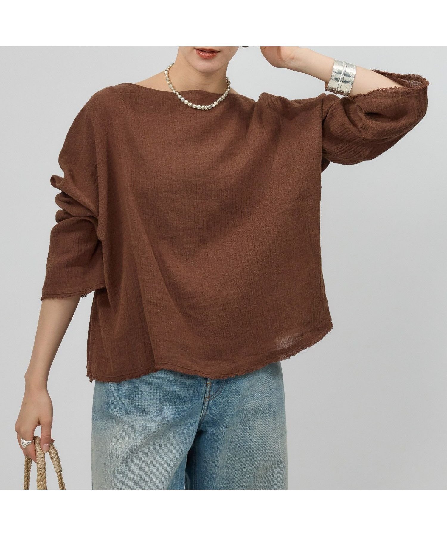 【バビロン/BABYLONE / KIDS】のメッシュボートネックプルオーバー 人気、トレンドファッション・服の通販 founy(ファニー) 　ファッション　Fashion　キッズファッション　KIDS Children’s Clothing　トップス・カットソー　Tops/Tees/Kids　インナー　Inner　シンプル　Simple　フェミニン　Feminine　メッシュ　Mesh　リネン　Linen　ルーズ　Loose　 other-1|ID: prp329100004567018 ipo3291000000032658488