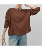 【バビロン/BABYLONE / KIDS】のメッシュボートネックプルオーバー ブラウン50|ID: prp329100004567018 ipo3291000000032658489