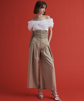 【エイミーイストワール/eimy istoire】のウエストコルセットパンツ 人気、トレンドファッション・服の通販 founy(ファニー) ファッション Fashion レディースファッション WOMEN パンツ Pants おすすめ Recommend コルセット Corset シンプル Simple |ID:prp329100004567088