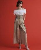【エイミーイストワール/eimy istoire】のウエストコルセットパンツ 人気、トレンドファッション・服の通販 founy(ファニー) ファッション Fashion レディースファッション WOMEN パンツ Pants おすすめ Recommend コルセット Corset シンプル Simple thumbnail BEIGE|ID: prp329100004567088 ipo3291000000032300803