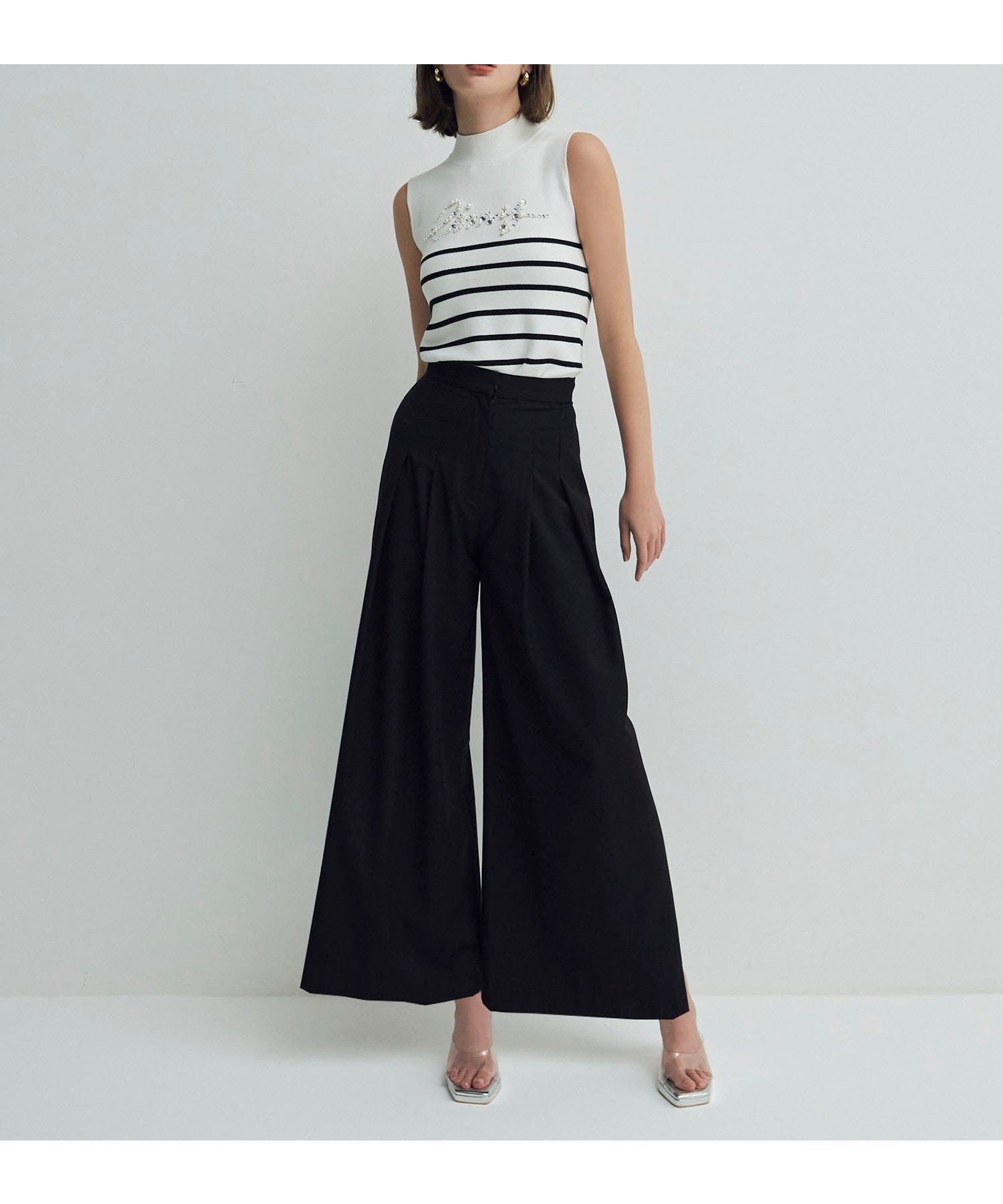 【エイミーイストワール/eimy istoire】のウエストコルセットパンツ インテリア・キッズ・メンズ・レディースファッション・服の通販 founy(ファニー) 　ファッション　Fashion　レディースファッション　WOMEN　パンツ　Pants　おすすめ　Recommend　コルセット　Corset　シンプル　Simple　BLACK|ID: prp329100004567088 ipo3291000000032300807